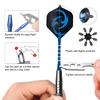 Set of 12Pcs 22g Professional Steel Tip Darts with Aluminum Alloy Shaft Steel Tip Darts Set, Not Easy to Break and Bend