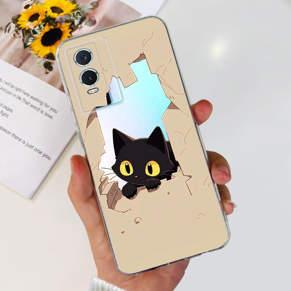 For Vivo Y76s Case Vivo Y76 5G Stylish Painted Cover Clear Silicone Phone Case For Vivo Y74s Y 76 s VivoY76 5G Soft Fundas Coque