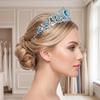 Vintage Crystal Tiara with Comb Bridal Headpiece Goods Decoration Rhinestone Crown  Costume