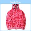 Ape Popular Bape Mens Shark Jaw Camo Full Zipper Hoodie Sweats Coat Jacket