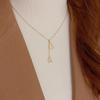 Exquisite 2025 Niche Double Gourd Tassel Necklace - Trendy Light Luxury Clavicle Chain for Women