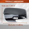 Car Left/ Right Side Door Wing Rearview Mirror Cover Cap for Dodge Ram 1500 2500 3500 2009-2014  68231242AM, 68231243AM,