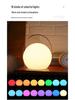 European-Style LED Table Lamp: Egg-Shaped Remote Control Bedside Night Light with USB Charging for Bedroom Ambiance