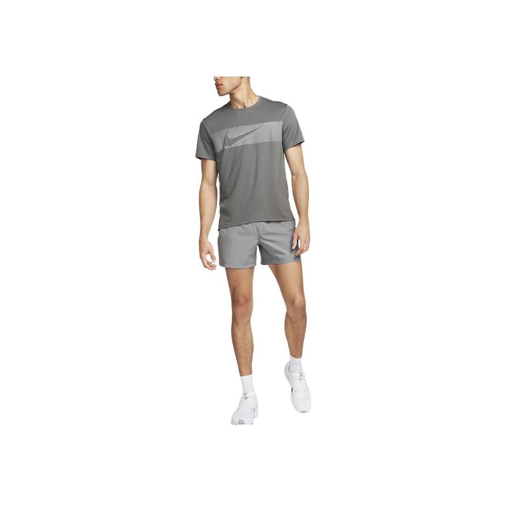 Nike Pure Logo Lace-Up Unlined Versatile Casual Shorts Men Bottoms Charcoal-Grey FN4347-084
