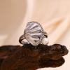 MamacitaSlay Exclusive Pearl Shell 316L Stainless Steel Ring Ocean Style Waterproof Jewelry Women's Charm 18K Gold Plated Ring