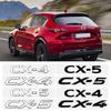 for  3D ABS Metal Car Rear Trunk tailgate Badge Emblem Logo Sticker For mazda Axela Atenza CX-3 CX-5 CX-8 MS demio MPS 3 6 ujcdg07