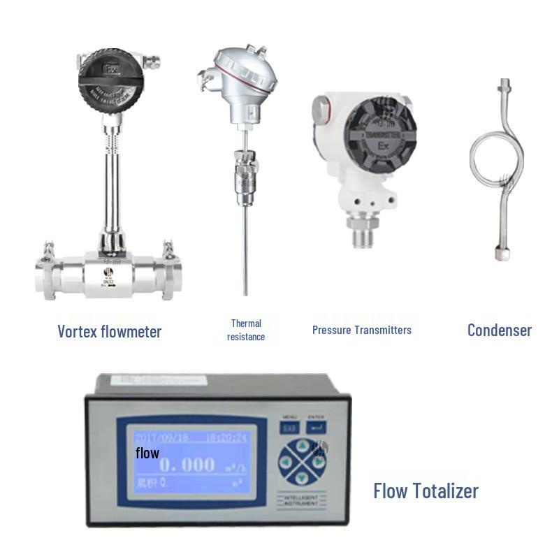 High-Temperature Intelligent Vortex Flowmeter for Gas, Steam, Nitrogen, and Argon