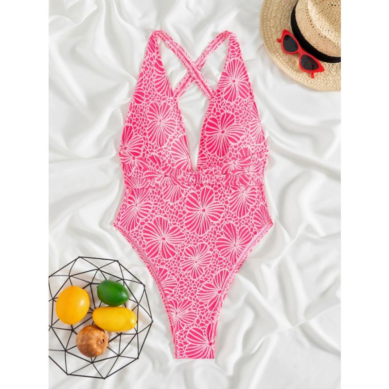 Women Sexy Slim Fit One Piece Fashion Swimsuit European Style Beach Swimwear