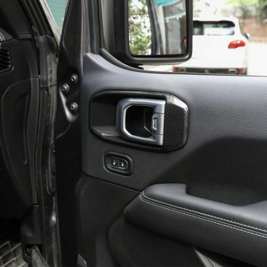 Car Accessories ABS Interior Handle Bowls Cup Cover Trim for Jeep Wrangler JL PM