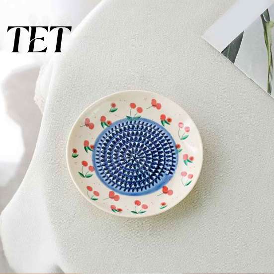 Piatto Grattugia Pomodoro Piatto Aglio in Ceramica, Grattugia Manuale Frutta Zenzero Formaggio, Disco di Macinazione Sicuro Tritatutto da Cucina Multifunzione Piatto per