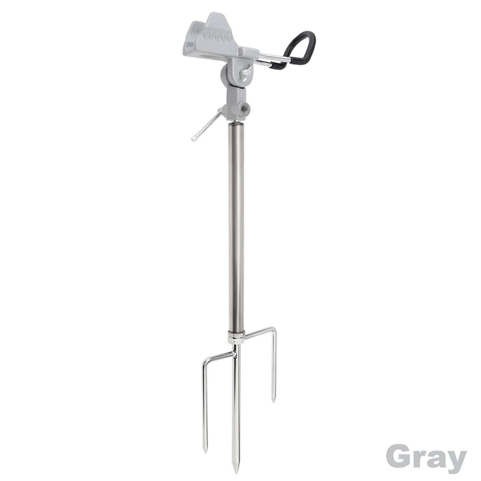 

Подставка для удочки из нержавеющей стали с тремя ножками для земли/пляжа, регулируемый и съемный держатель для удочки