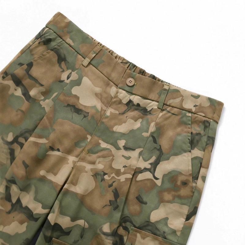 Men's Overalls Street Style Camouflage Outdoor Activities Straight Casual Pants