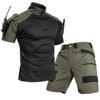 Men's Tactical Outdoor Shorts & Combat Shirt Set