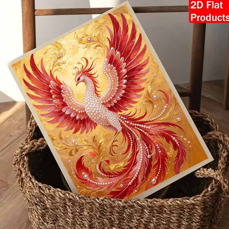 Phoenix Pearl Painting DIY Handmade Pearl Painting Art Luxurious Gift Home Decor