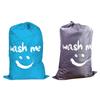 Smile Shape Laundry Bag Nylon Drawstring Laundry Bag Travel Storage Pouch Machine Washable Dirty Clothes Organizer