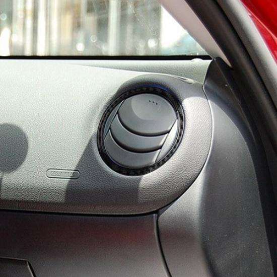 Carbon Fiber Dashboard Air Outlet Vent Panel Cover Trim For Mazda RX-8 2004-2008
