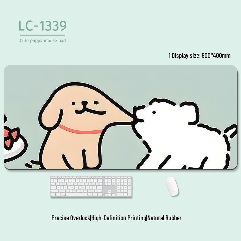 Extra-Large Heated Anti-Slip Cartoon Mouse and Keyboard Pad - Comfortable Desk Pad for Office & Gaming