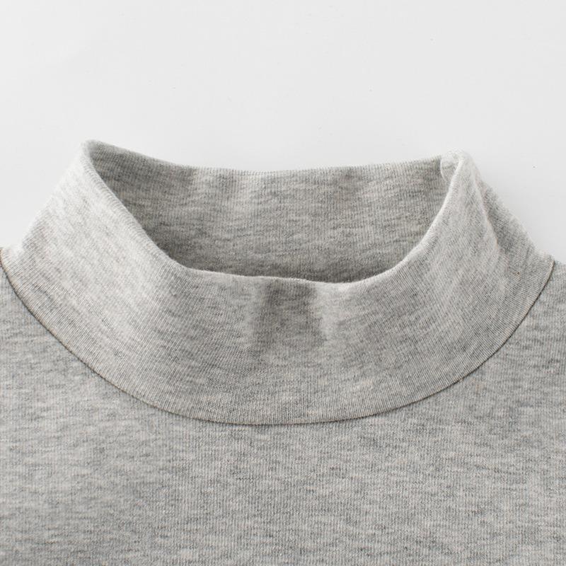 Spring Children's Clothing New Long Sleeve T-shirt High Collar Base Shirt