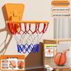 Kids Foldable No-Drill Wall-Mounted Basketball Hoop with Silent Ball