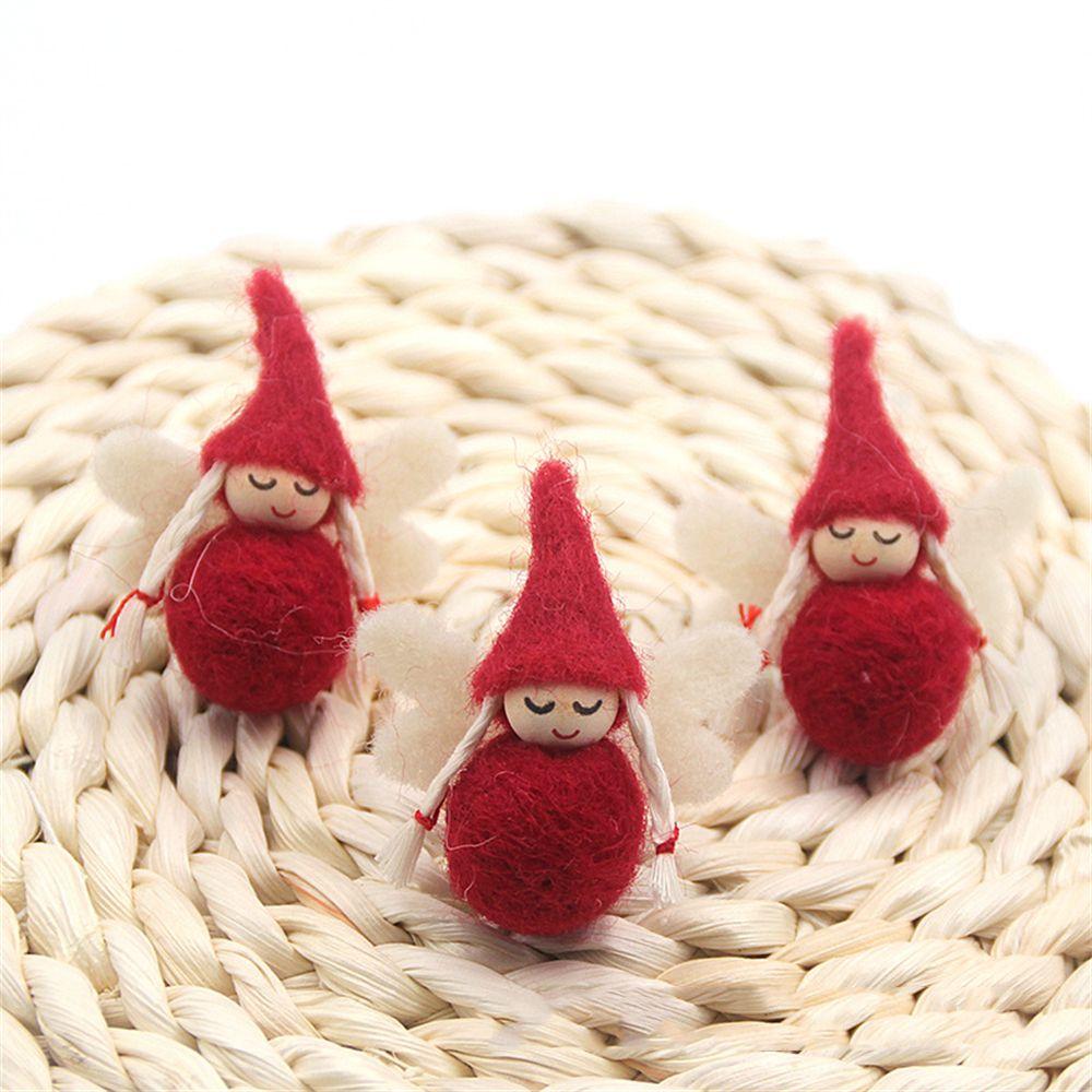 

Elf Xmas Tree DIY Handmade Christmas Ornament Christmas Doll Wool Felt Christmas Decorations 03