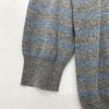 Used Washable A.P.C Border Cotton Knit Sweater Gray Women's XS Size