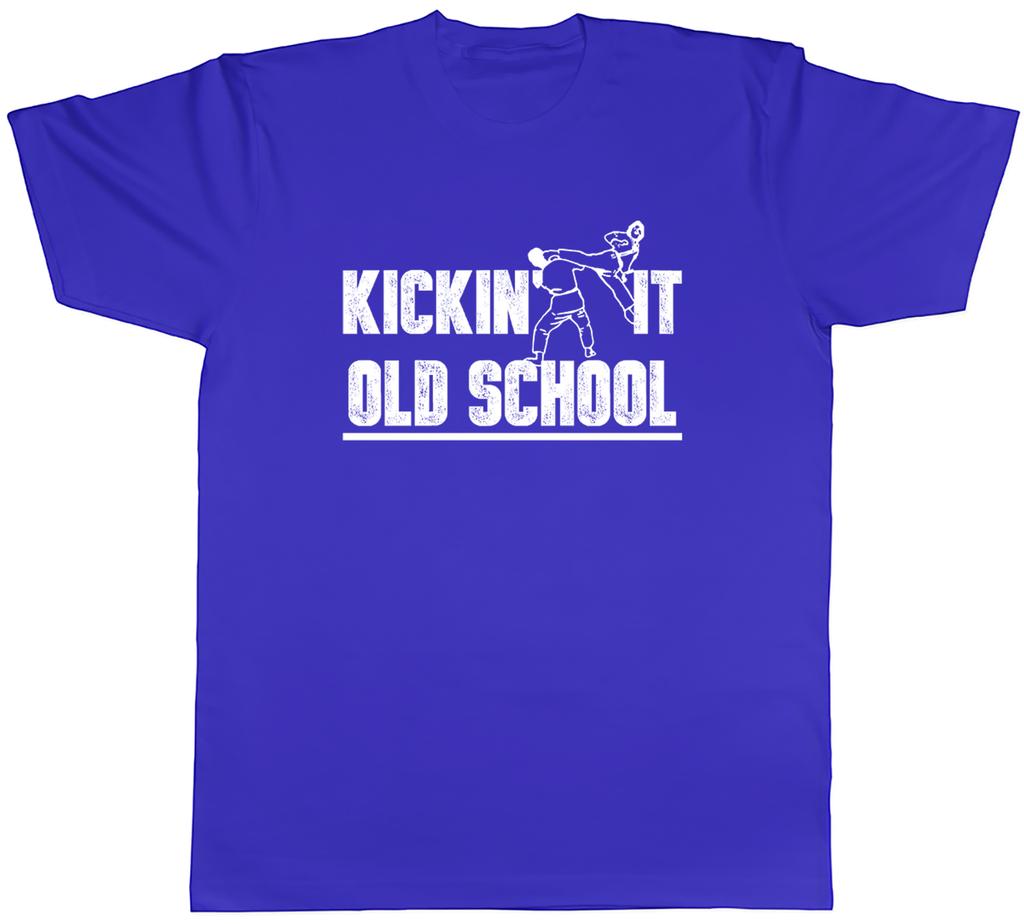 Kickin It Old School Mens TShirt Taekwondo Martial Arts Tee Gift