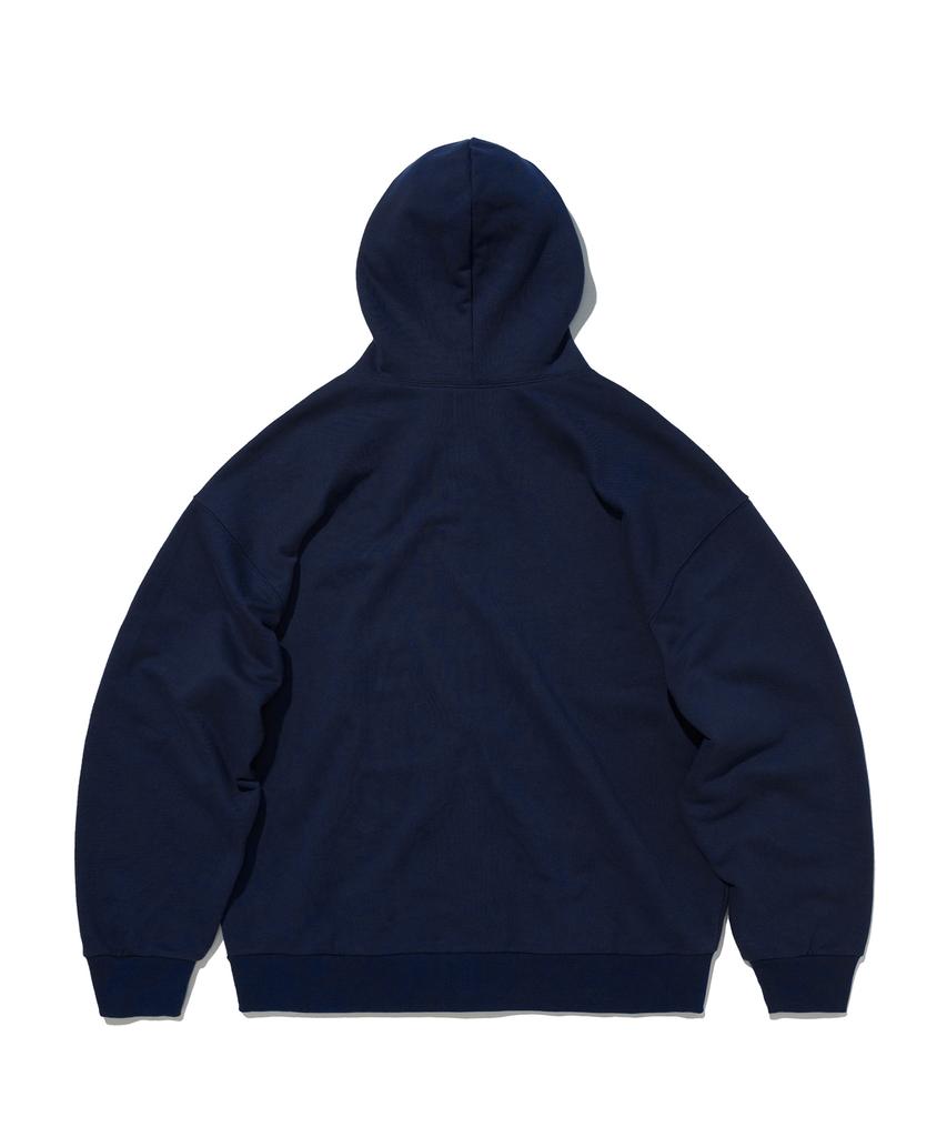Suade Normal Hood Zip Up [Navy]