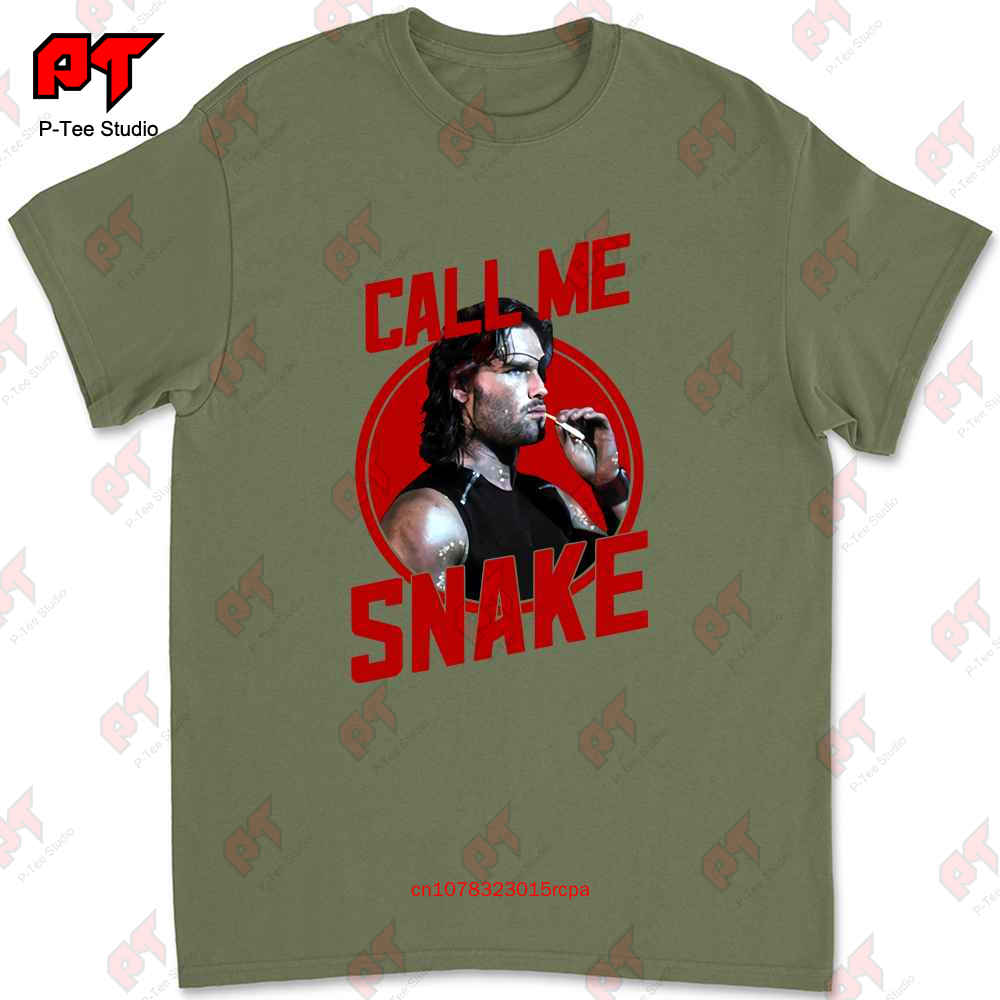 

Escape From New York Call Me Snake Plissken Mens Smoke Kurt Russell Tshirt DFPO 4XL