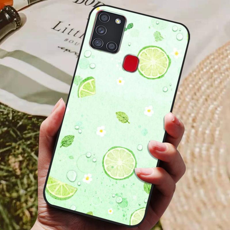 For Samsung A21S Case Phone Cover Silicone Soft TPU Back Cover for Samsung Galaxy A21S Case A 21S A21 S A217F Fundas Bumper
