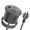 Y5GD Round Desk Embedded Power Outlet with USB C Desktop Charging Station for Office