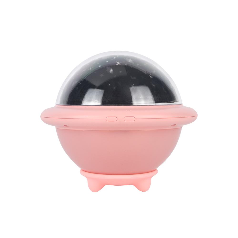 

3 цвета светодиодный ночник с мультяшным НЛО, проекционный светильник, перезаряжаемый, 3 узора, окружающая лампа, домашний декор, праздничный подарок для розовый