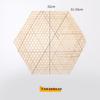 Hansheng Hand-Woven Hexagonal Bamboo Steamer Mats, Non-Stick (50-Pack)