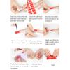 Semi Cured Gel Nail Strips French Style Gel Nails Stickers Nails Art Stickers Nails Polish Strips Gel Wraps for Nails