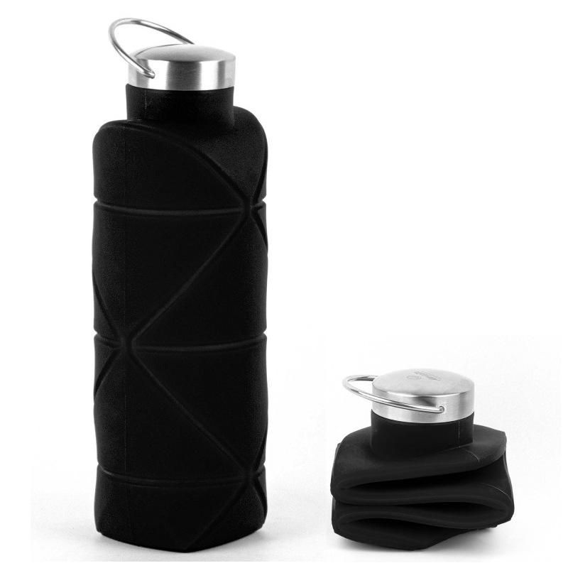 

Складная чашка из силикагеля, регулируемая чашка, сжатый спортивный дорожный портативный чайник с ручкой, стакан для питья на открытом воздухе, новинка 750ml1PCS