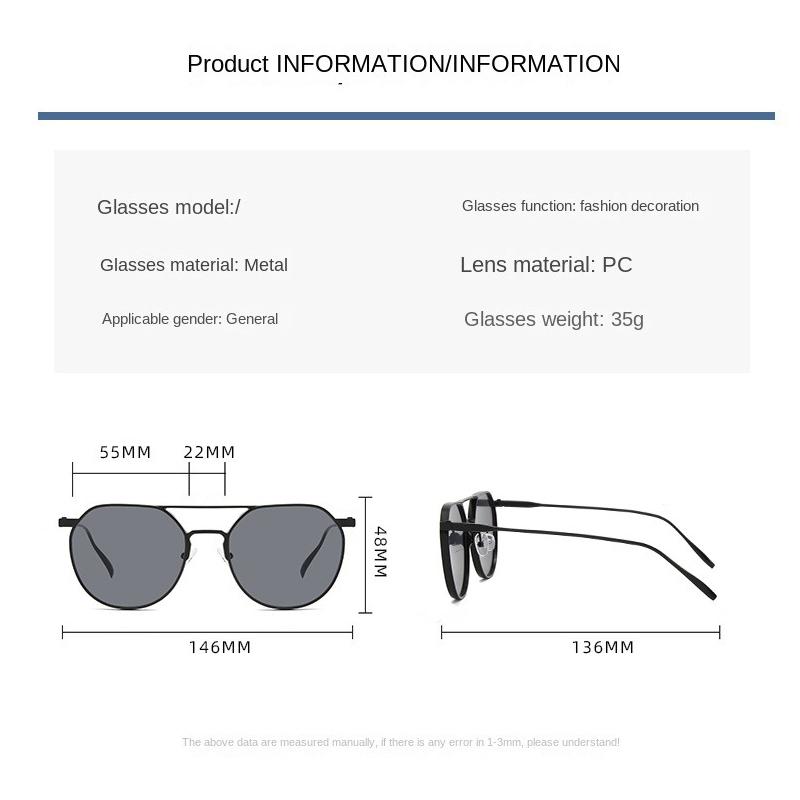 Luxury Brand 2PACK Sunglasses Women Small Vintage Eyewear Women/Men Round Glasses Women Designer Lentes Hombre