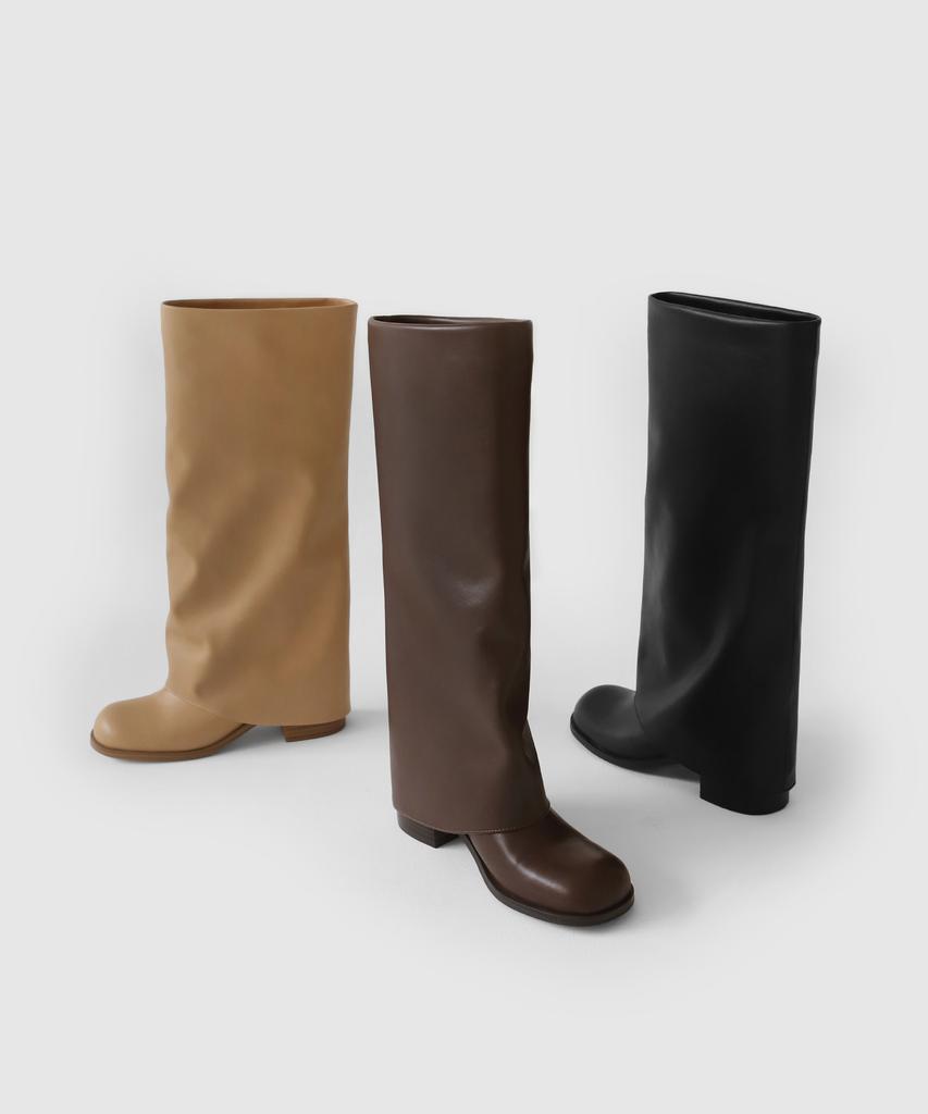 Sappun Bellian Round Folding Long Boots (5Cm)
