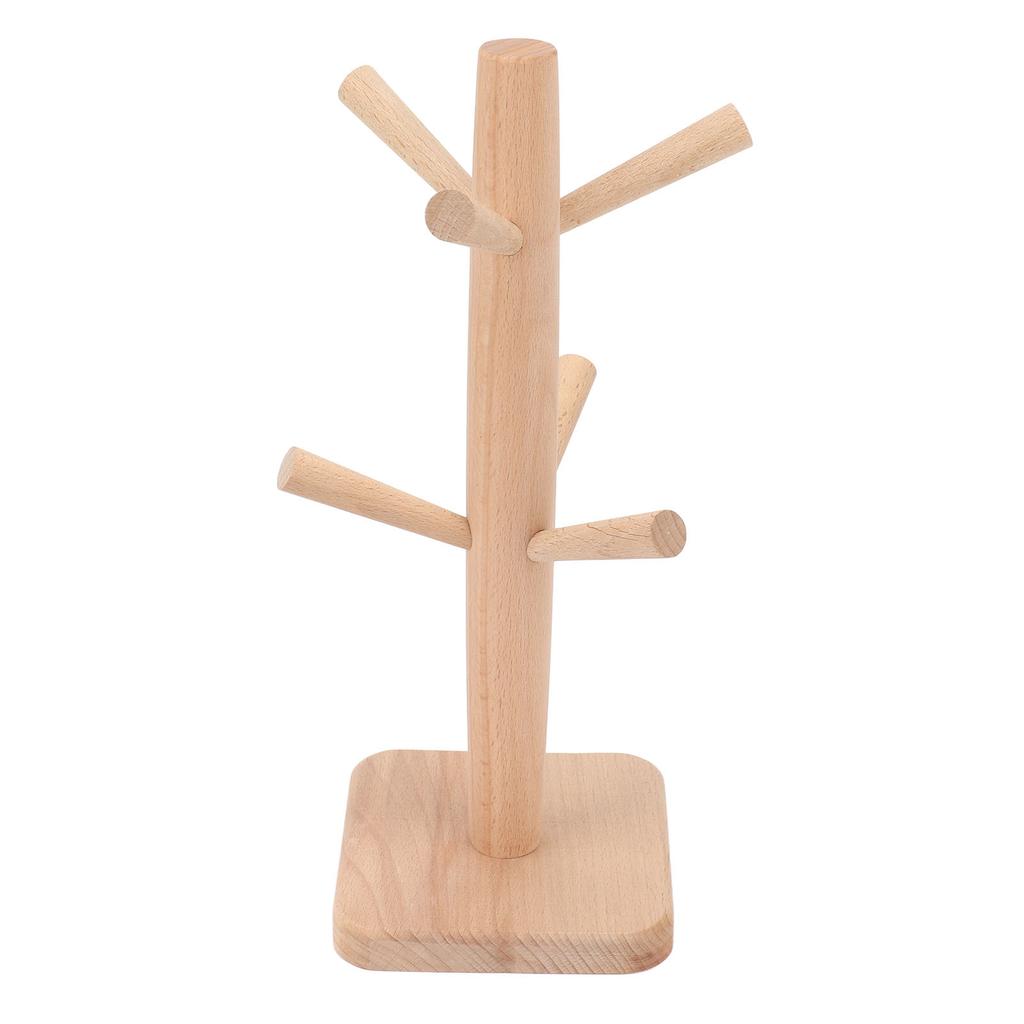 Kaffeebecherhalter Buche Rillendesign in Bulk Tassenbaum Tassenaufbewahrungsständer für Küche Zuhause