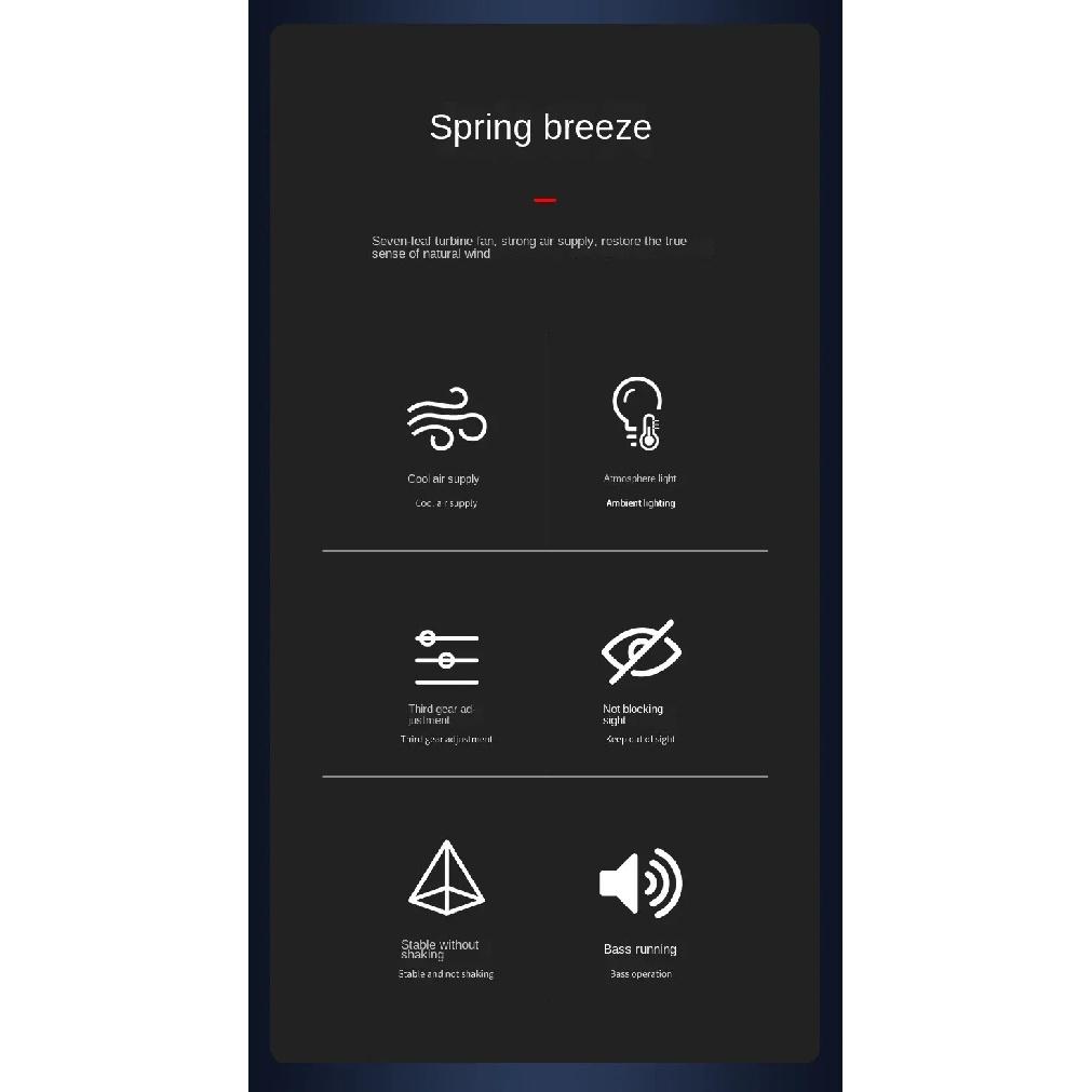 Car Air Outlet Cooling Fan USB Color Light Low Noise Multifunction Mini Car Fan Auto Interior Automotive Supplies Cooler Amagi