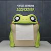 Béka Toalettpapír Adagoló Szórakoztató Interaktív Felhajtható Has 3D Nyomtatás Béka Zsebkendőtartó Tekercses Papírtartó Fürdőszoba Dekoráció