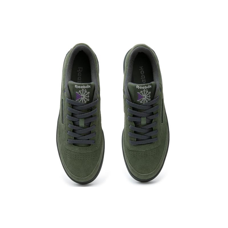 Reebok CLUB C 85 W+ Low Top Skateboard Shoes Unisex Green Sneakers 24FRC901U0GL4