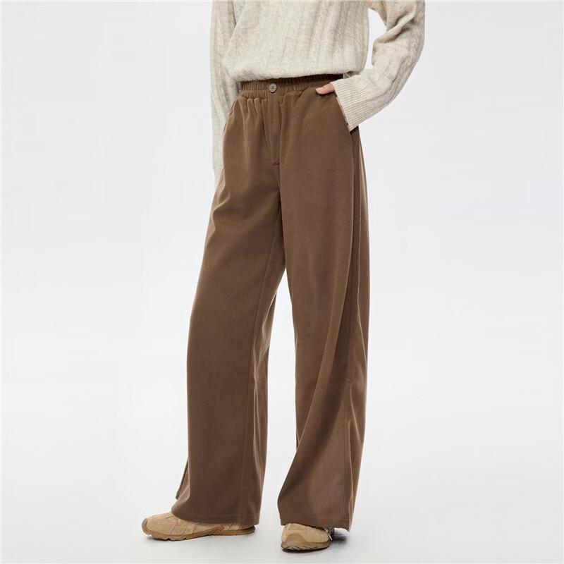 Giordano Women's High-Waist Wide-Leg Casual Pants