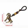 2026 Year Of Chinese Zodiac Horse Lucky Pendant Keychain Copper Feng Shui Wealth Key Ring Women Men Bag Charm Jewelry Gift