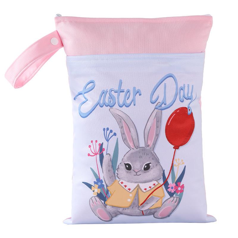 Cartoon Cute Waterproof Wet/Dry Separation Storage Bag (25x35cm) for Travel and Clothing