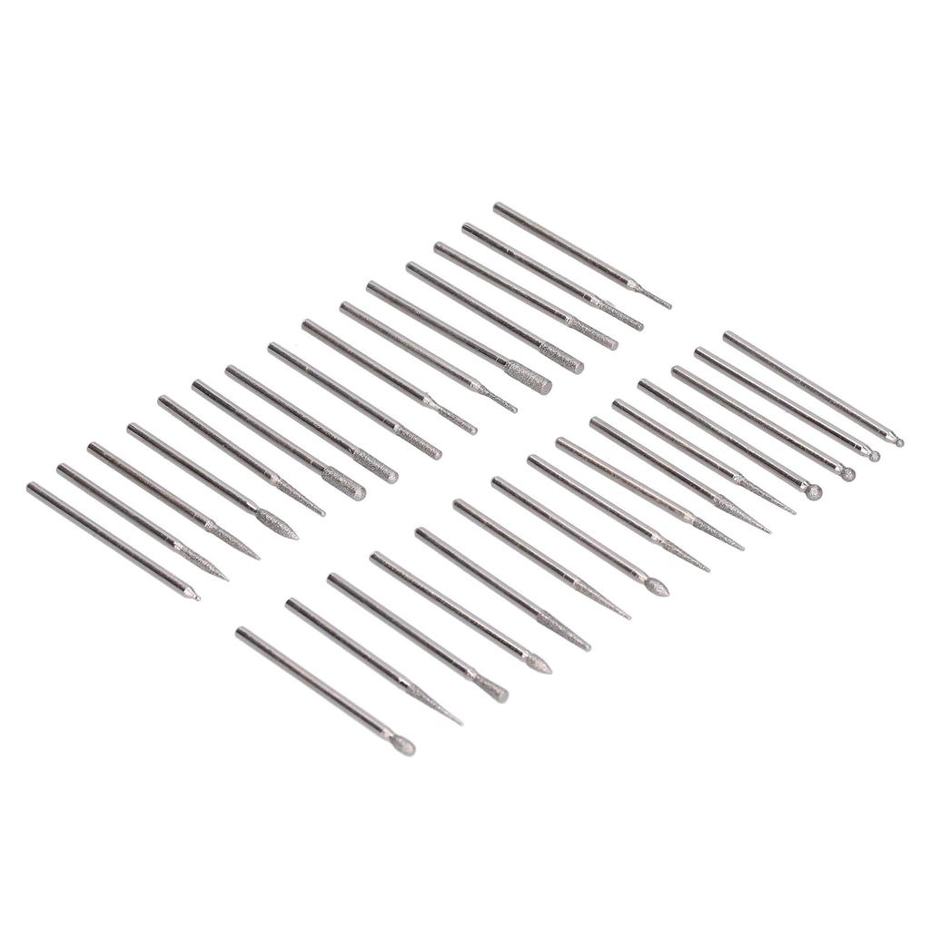 30Pcs Grinding Head Bit Emery Grinder Burr File Tool Set Kit for Polishing Carving