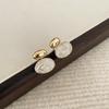 Vintage Oval Earrings for Women,Exquisite and Elegant Pierced Ear Studs for Ladies,Perfect Gift for Her