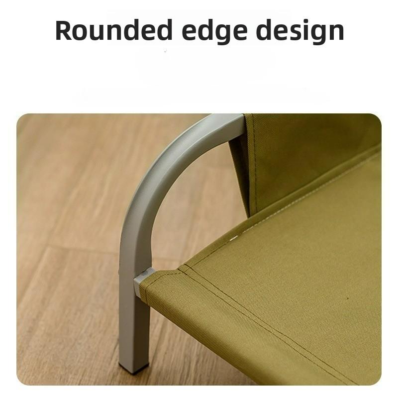 Draagbaar Verhoogd Hondenkussen met Metalen Frame Zomerse Huisdier Ligstoel Wasbaar Groot Bed voor Katten en Honden