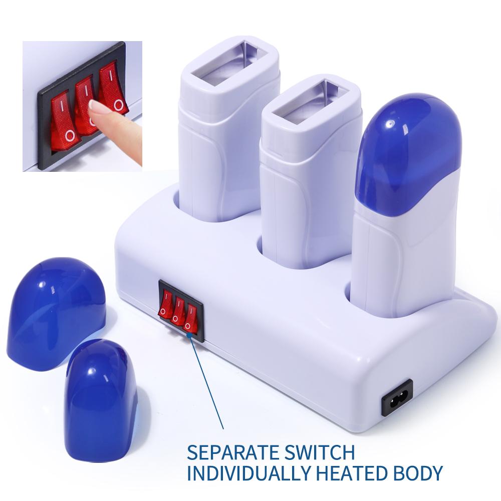 YIKOOLIN Portable Wax Roller Warmer 3 Types for Women s Hair Removal Roll on Home and Salon Waxing Machine with Cartridges