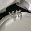 Delicate Bow Tassel Earrings, Diamond-Set Creative Design, High-End Sweet Earrings For Women