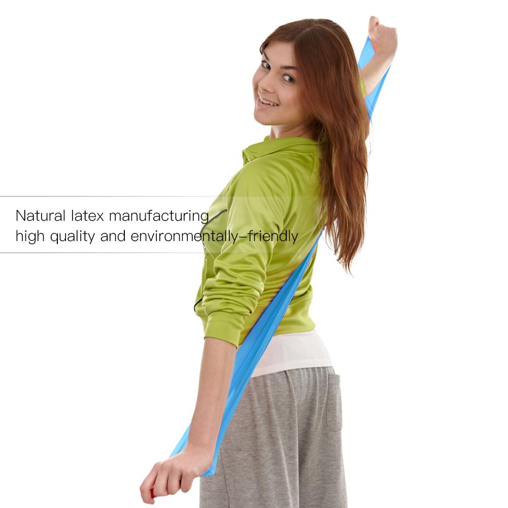 1.2M Fitness Equipment Elastic Exercise Resistance Bands Workout for Yoga(Blue)