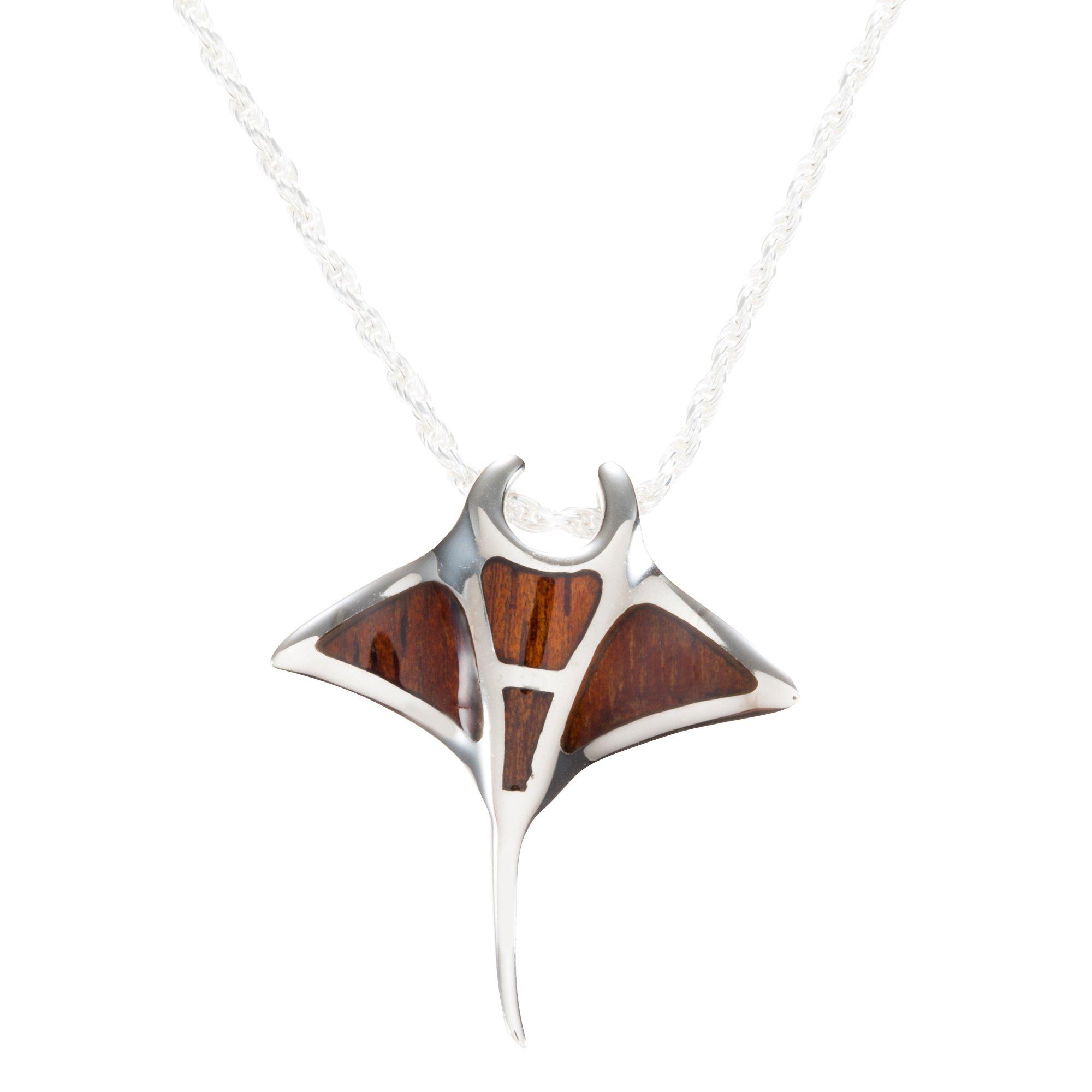 

Гавайські ювелірні вироби, намисто, кулон, aumakua Manta Core Wood Aumakua Manta Jewelry [LocoMocoAloha] [Оригінальний]